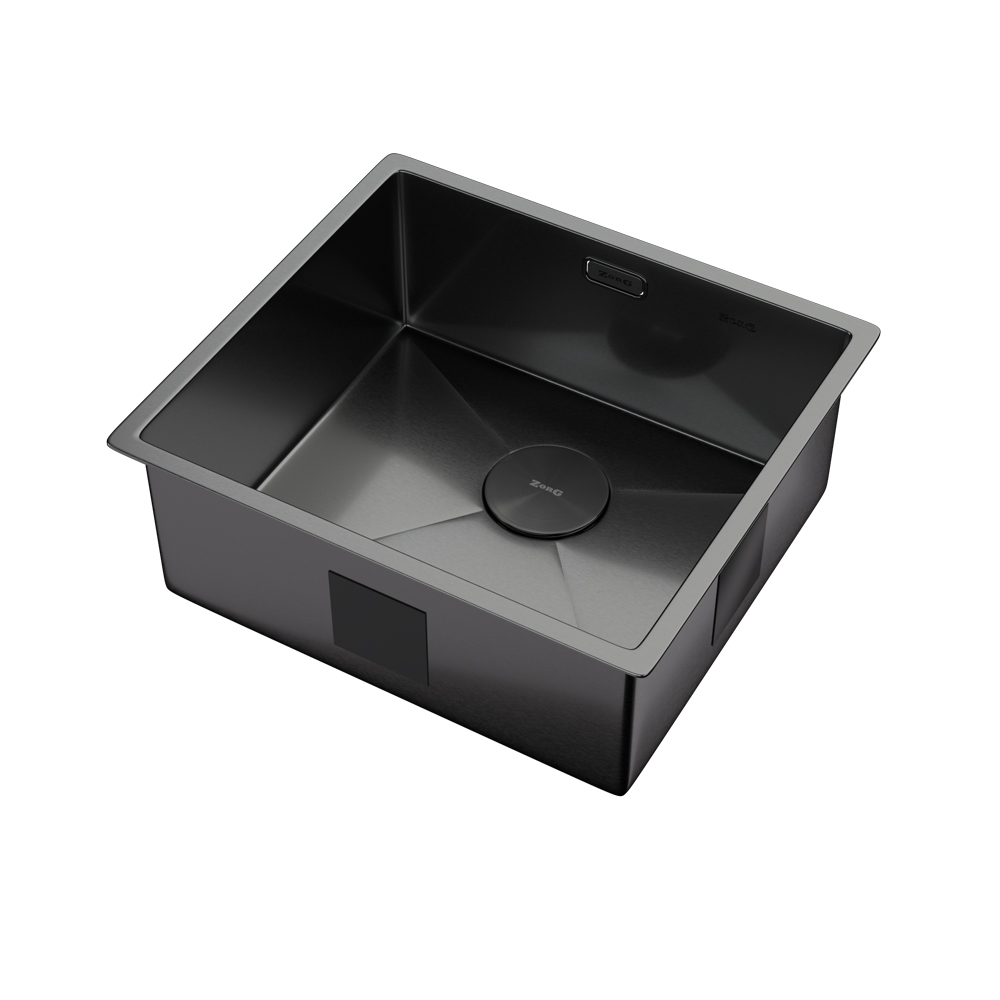 Мойка ZORG ZEROX 49 U / IF PVD GUNBLACK - фото