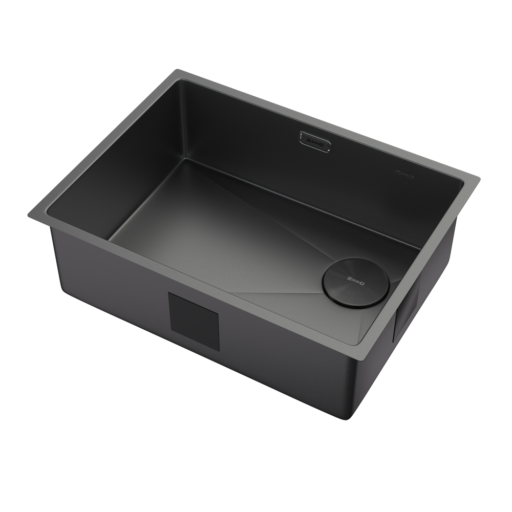 Мойка ZORG ZEROX 59 U / IF SIDE SF ZURINOX PVD GUNBLACK - фото