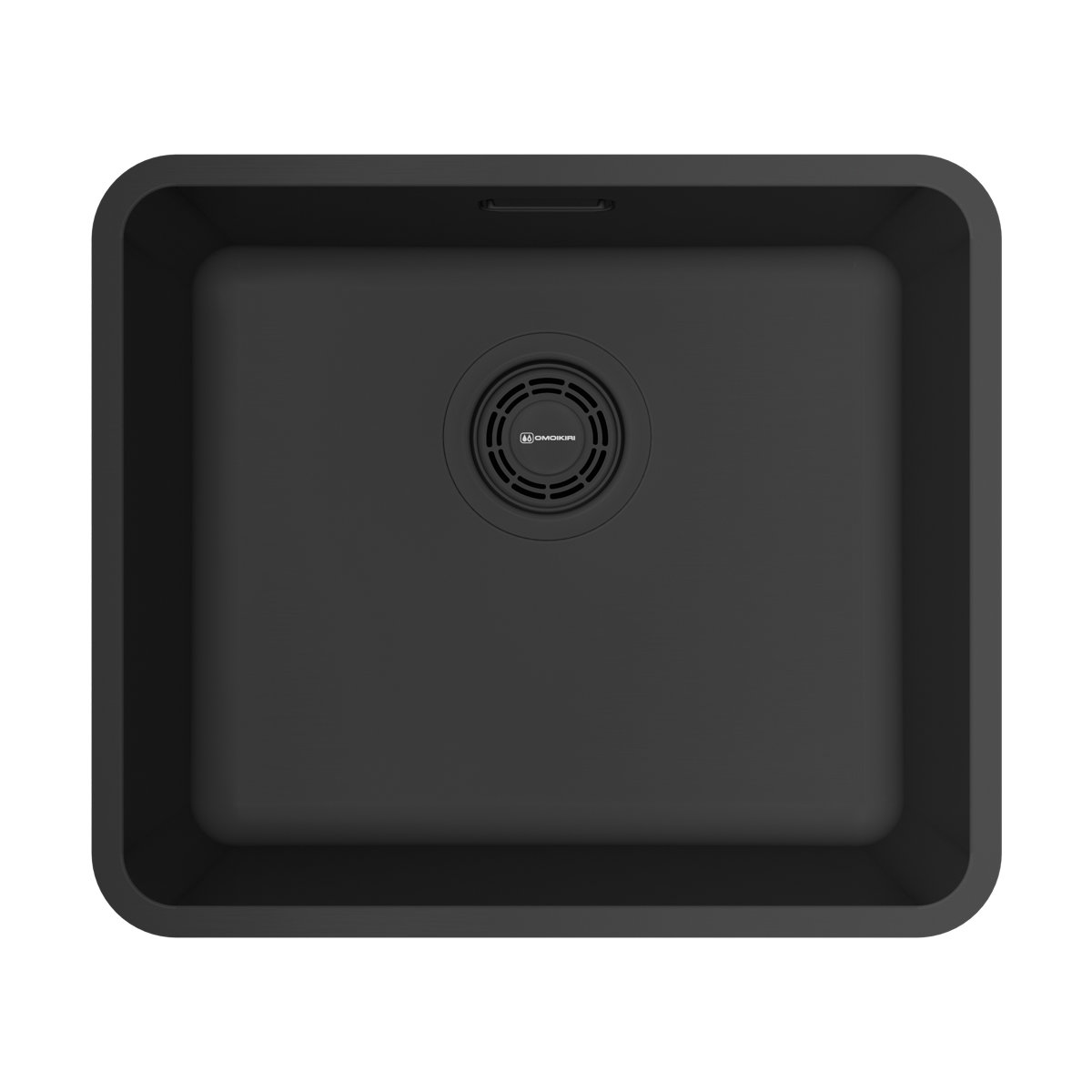 Кухонная мойка из нержавейки Omoikiri Omi 43-U/I-GB Ultra Mini графит - фото