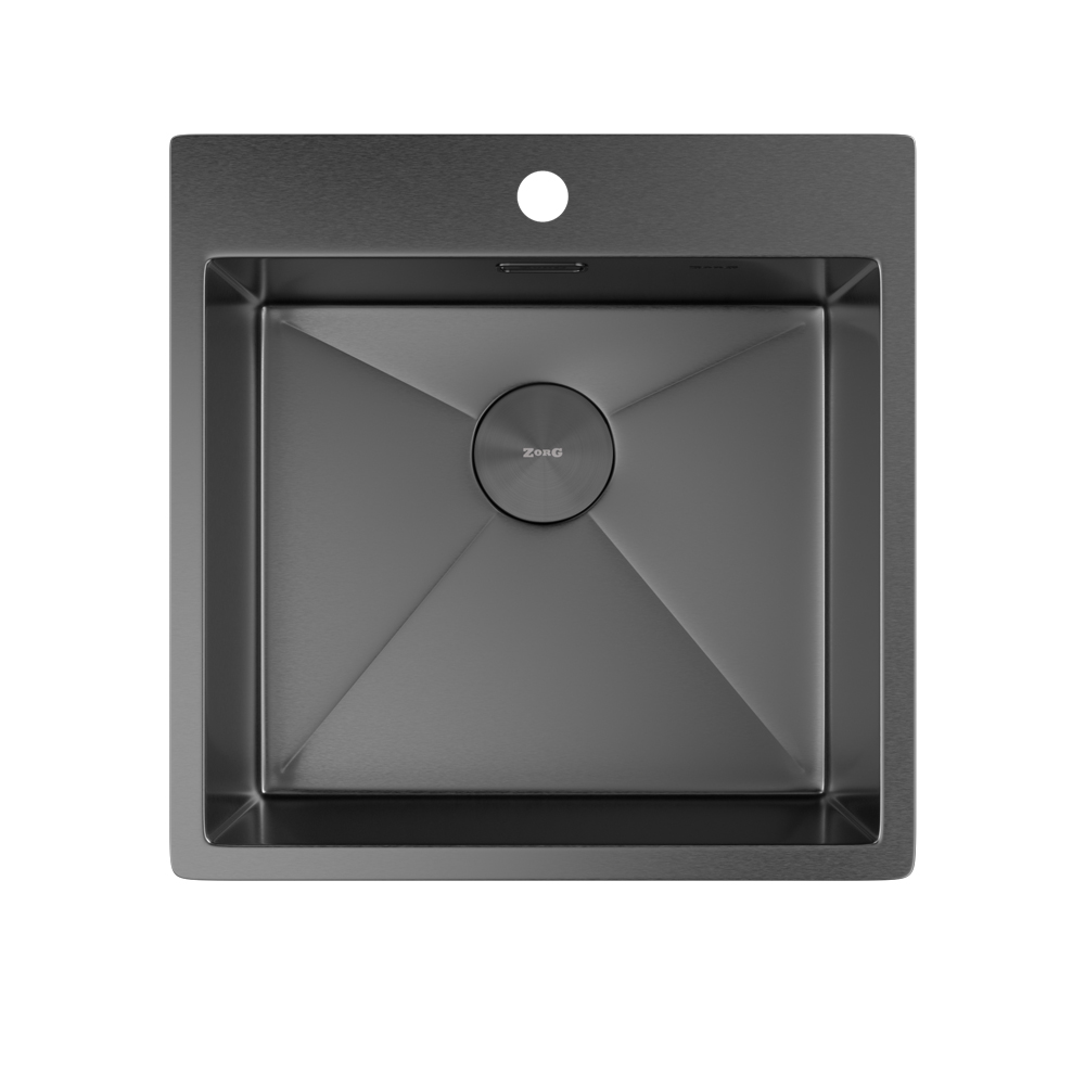 Мойка ZORG ZEROX 51 IF PVD GUNBLACK - фото2