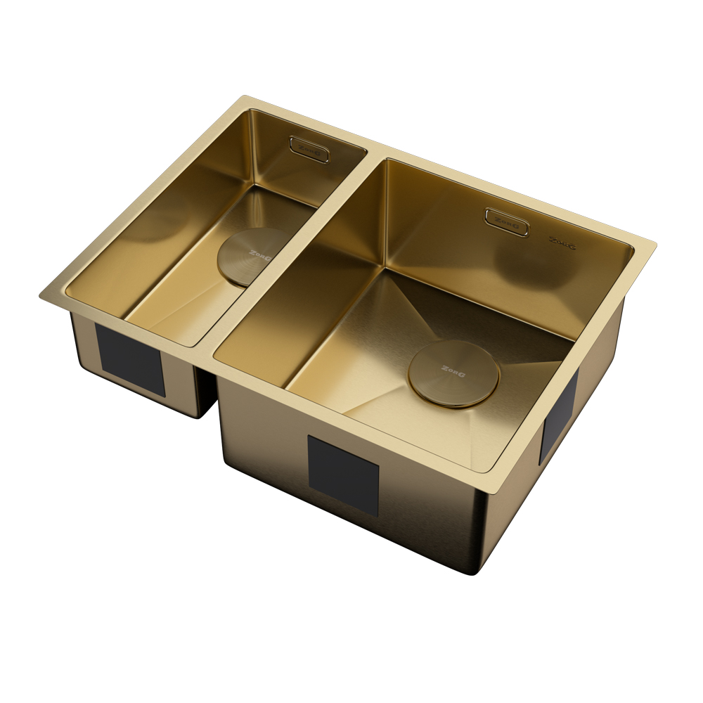 Мойка ZORG ZEROX 58-2 U / IF-L PVD GOLD - фото