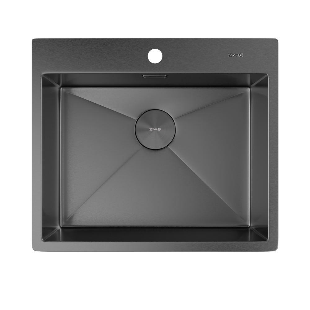 Мойка ZORG ZEROX 59 IF PVD GUNBLACK - фото2