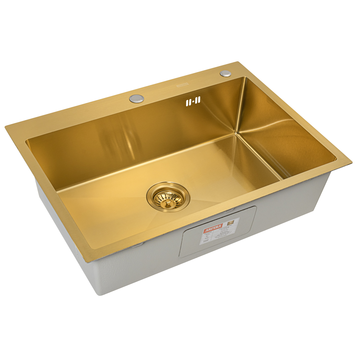 Мойка ARFEKA ECO AR 700*500 GOLD PVD NANO - фото