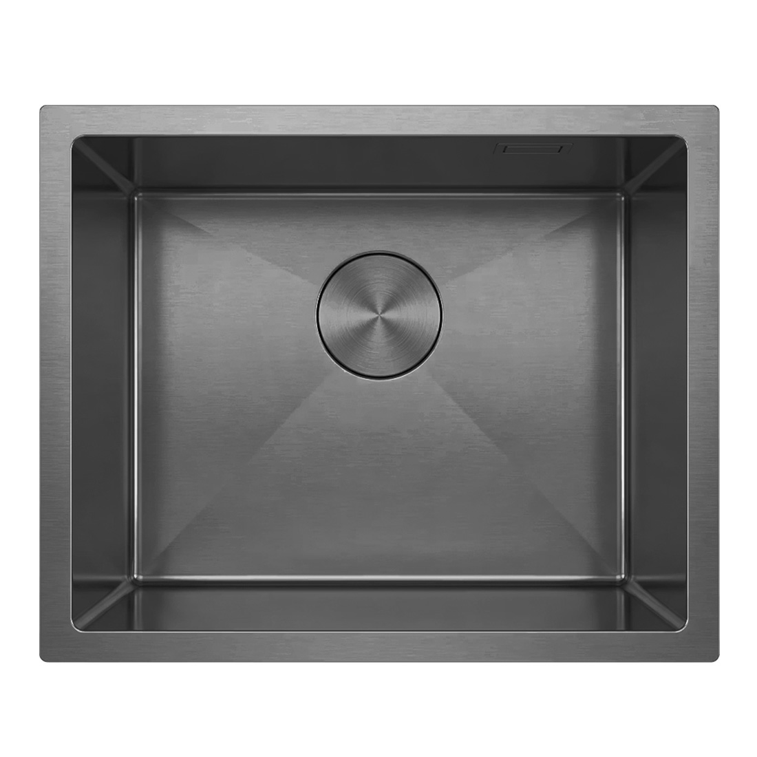 Кухонная мойка из нержавейки BLANTEK LS-5444B Nano black - фото