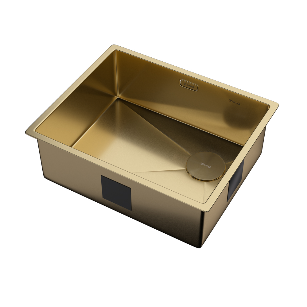 Мойка ZORG ZEROX 54 U / IF SIDE SF PVD GOLD - фото