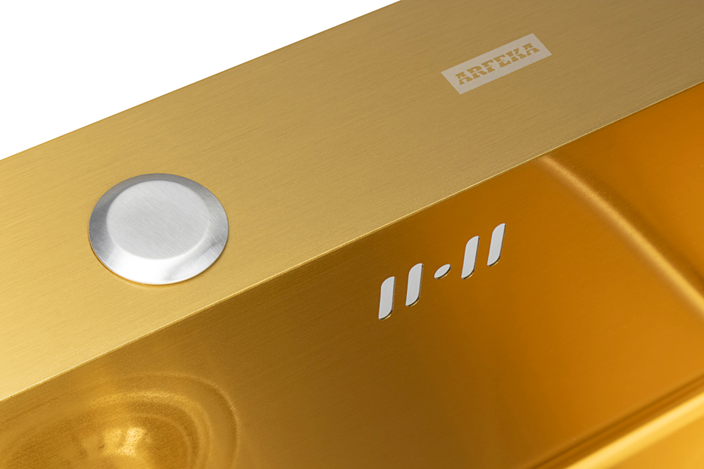 Мойка ARFEKA ECO AR 500*500 GOLD PVD NANO - фото4