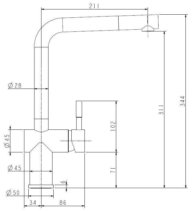 Смеситель для кухни ZORG TITAN satin PREMIUM - фото2