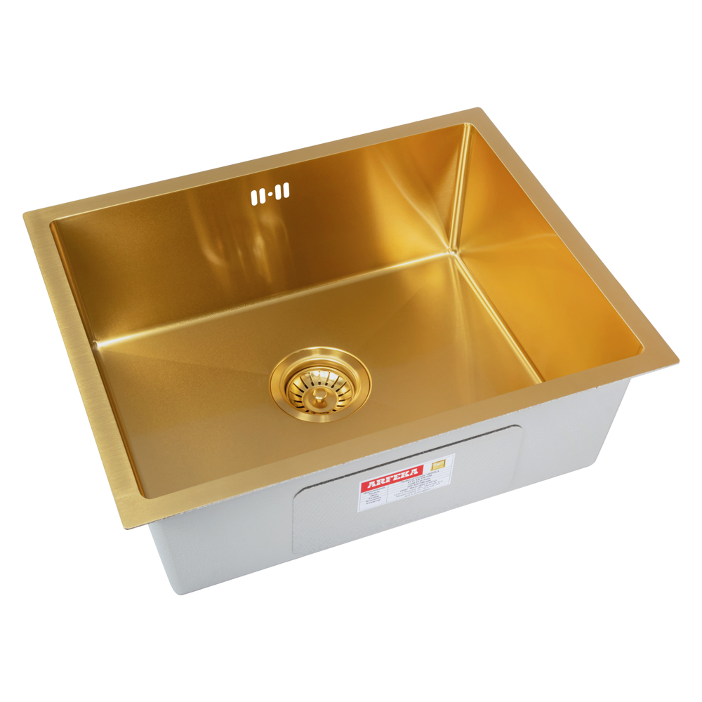 Мойка ARFEKA ECO AR 550*450 GOLD PVD NANO - фото