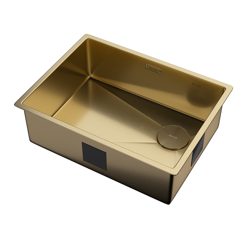 Мойка ZORG ZEROX 59 U / IF SIDE SF PVD GOLD - фото