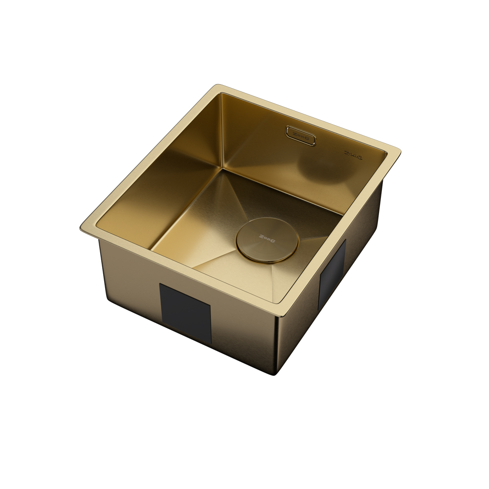 Мойка ZORG ZEROX 38 U / IF PVD GOLD - фото