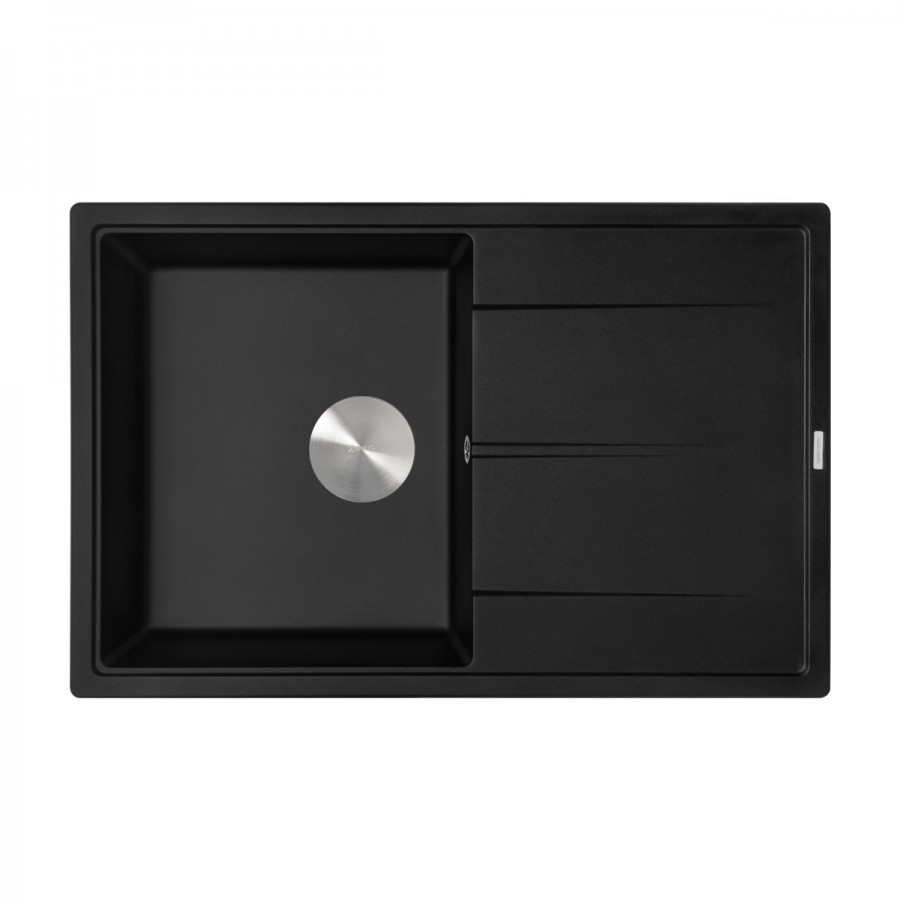 Мойка ZORG Rock 78 PREMIUM black metallic - фото