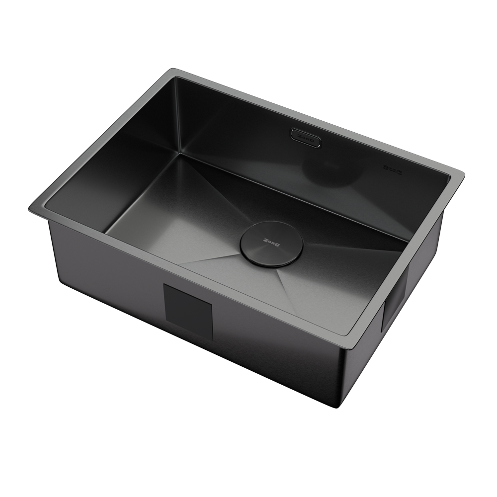 Мойка ZORG ZEROX 59 U / IF PVD GUNBLACK - фото