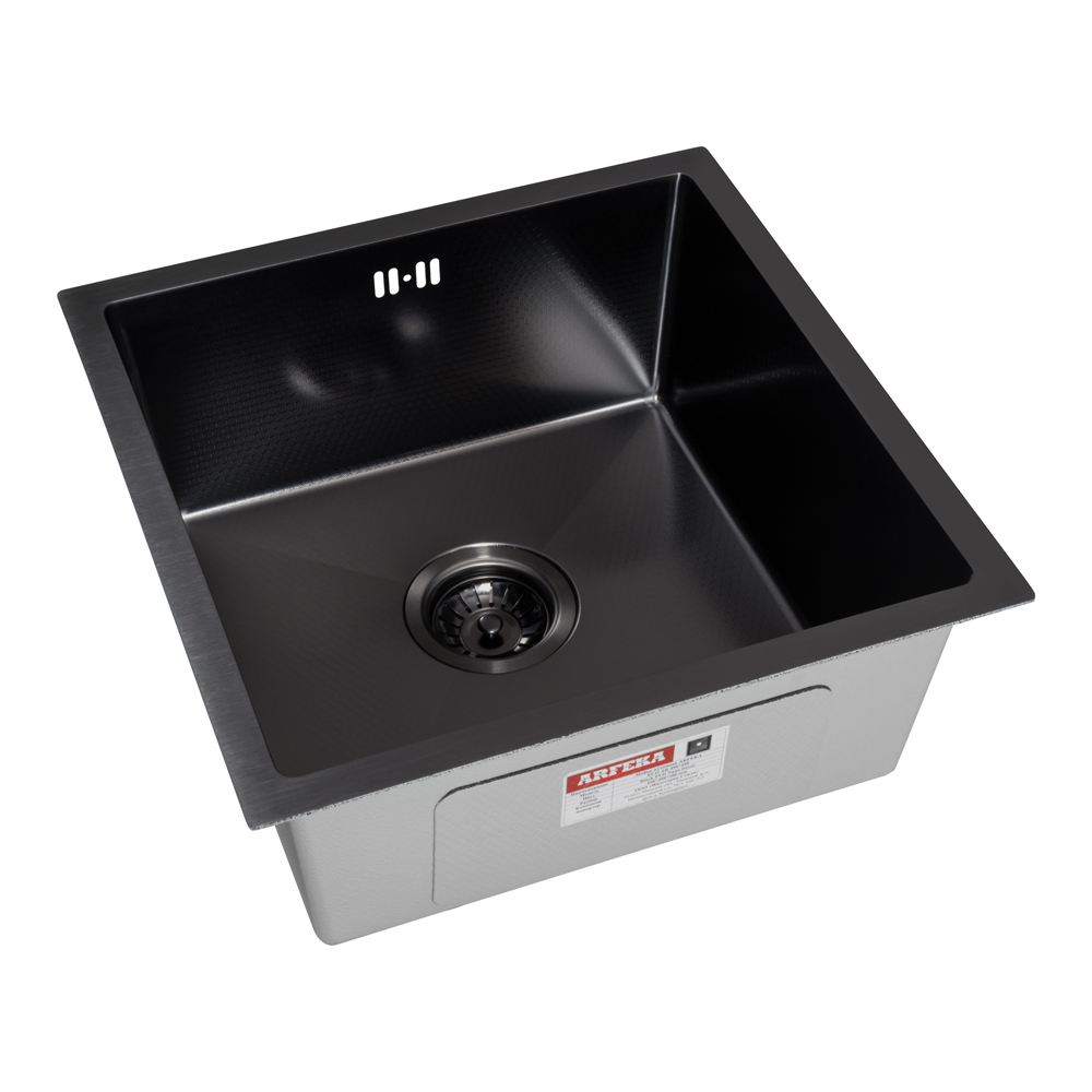 Мойка ARFEKA ECO AR 450*450 BLACK PVD NANO DECOR - фото