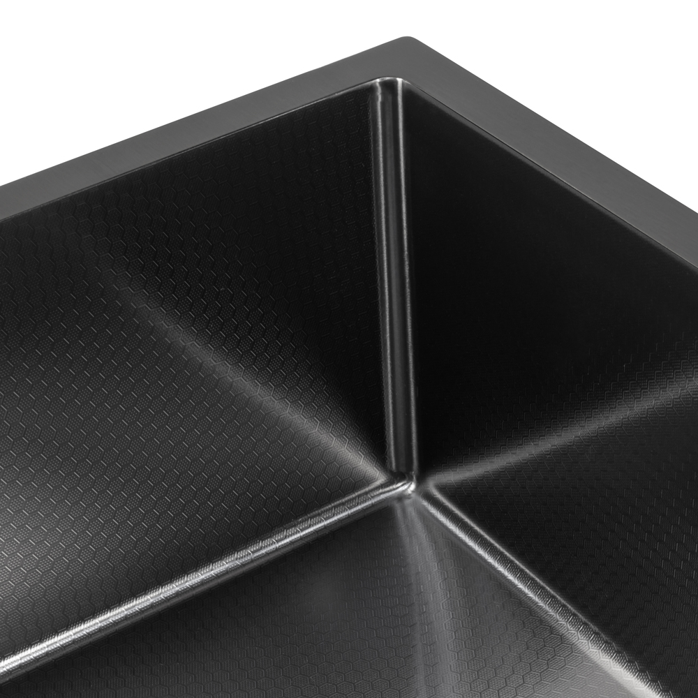 Мойка ARFEKA ECO AR 450*500 BLACK PVD NANO DECOR - фото2