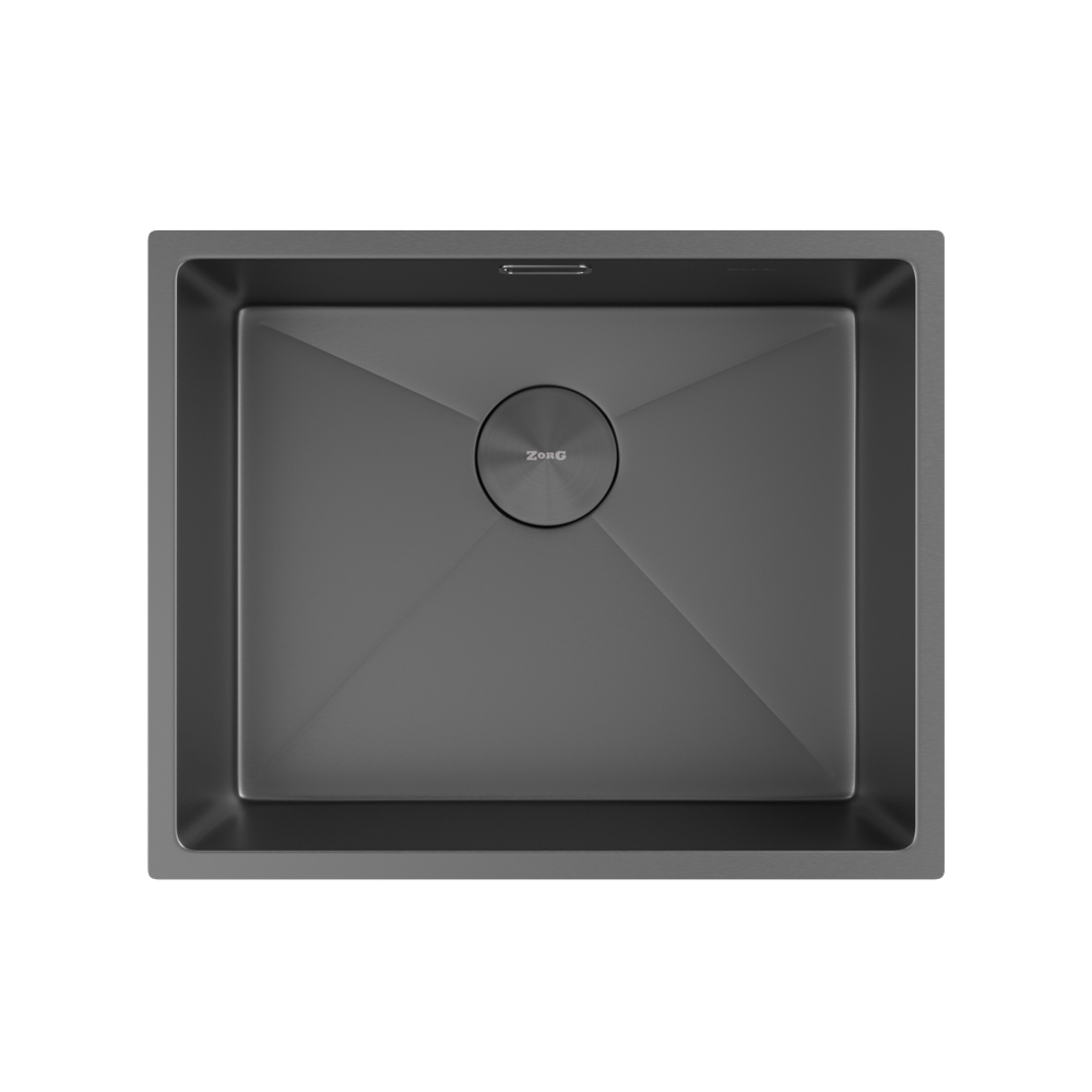 Мойка ZORG ZEROX 54 U / IF ZURINOX PVD GUNBLACK - фото2