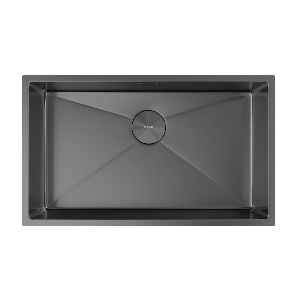 Мойка ZORG ZEROX 74 U / IF PVD GUNBLACK - фото2