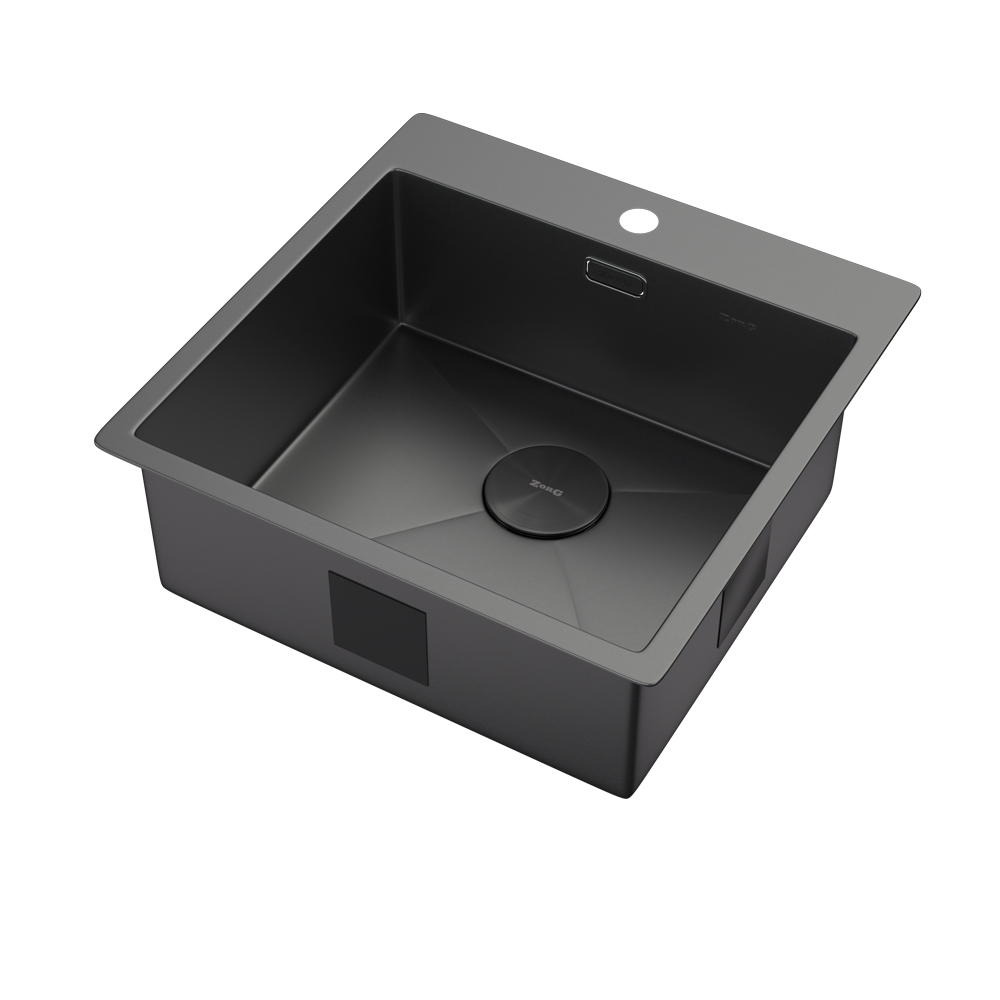 Мойка ZORG ZEROX 51 IF ZURINOX PVD GUNBLACK - фото