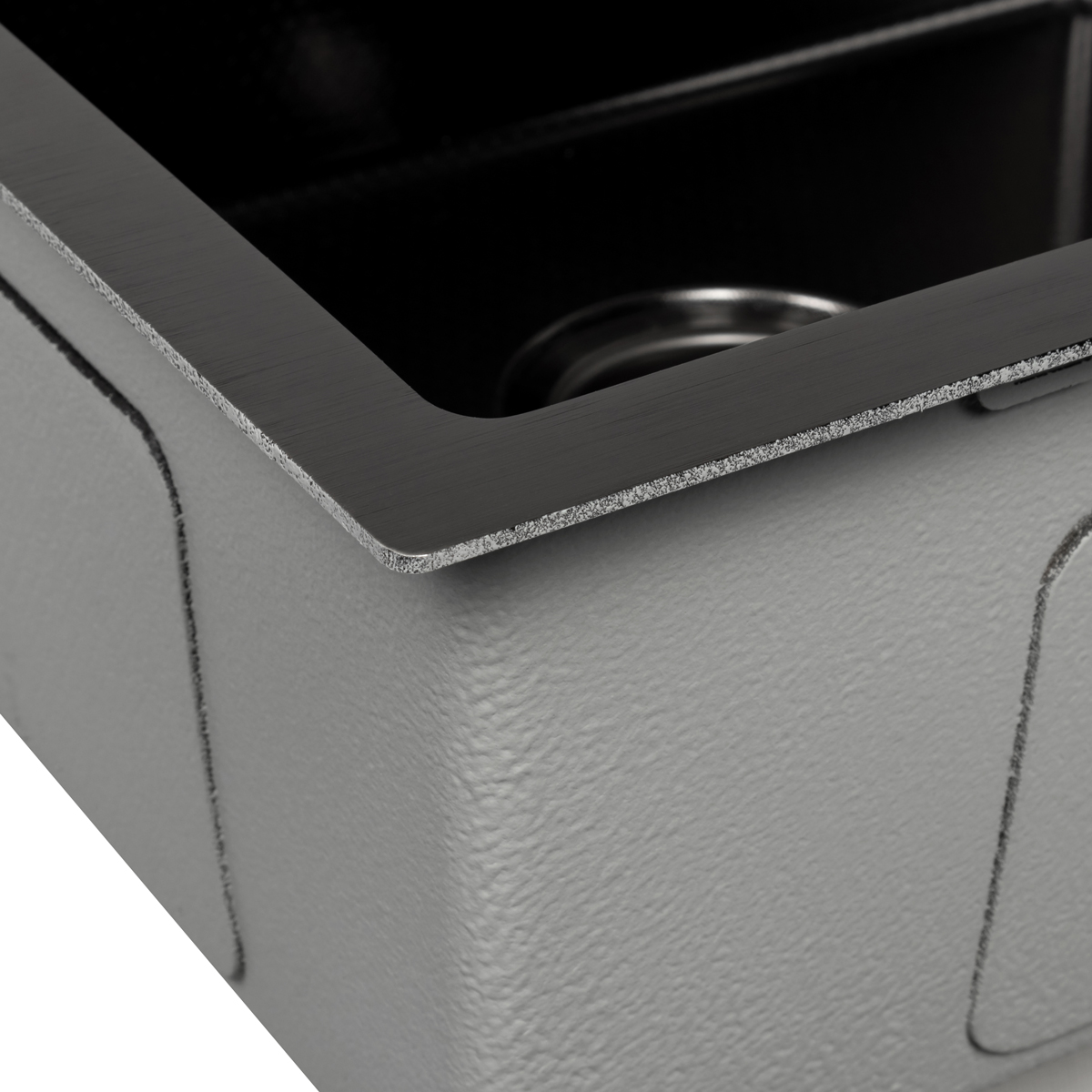Мойка ARFEKA ECO AR 600*500 BLACK PVD NANO DECOR - фото4