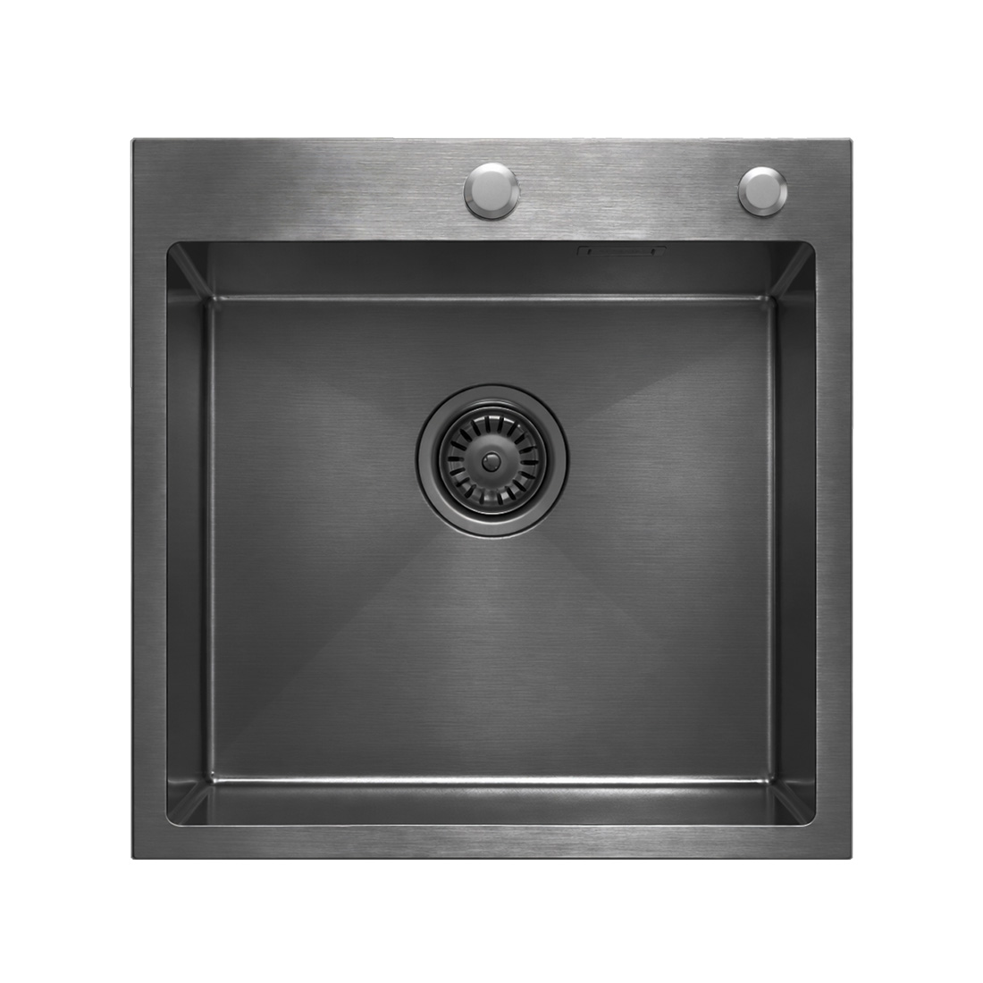 Кухонная мойка из нержавейки BLANTEK LS-5050B Nano black - фото