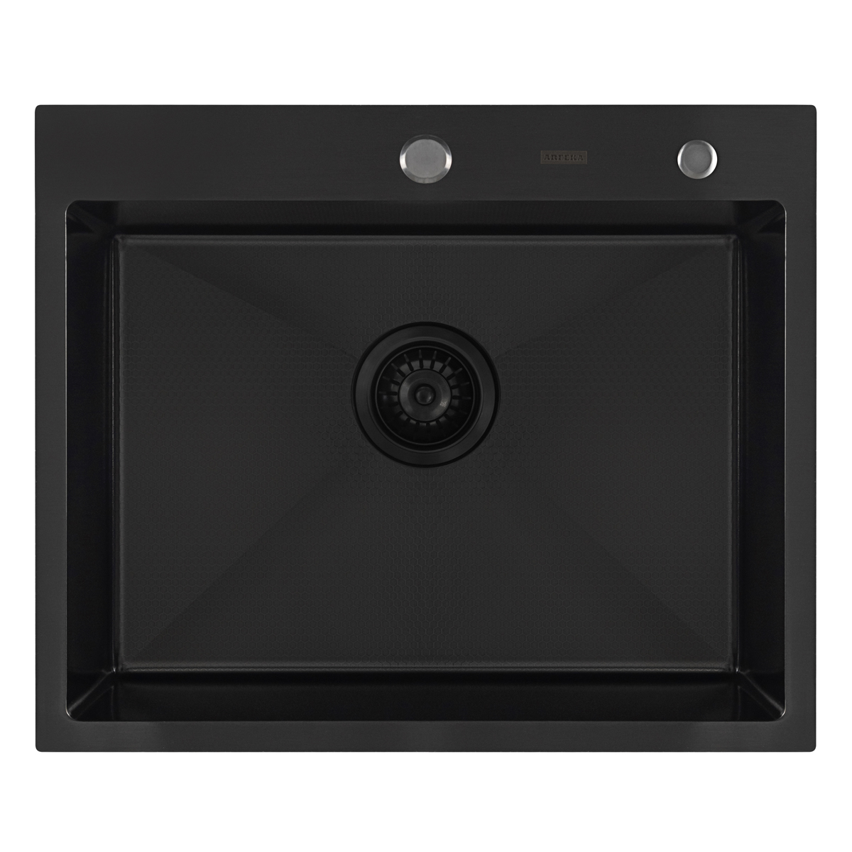 Мойка ARFEKA ECO AR 600*500 BLACK PVD NANO DECOR - фото3