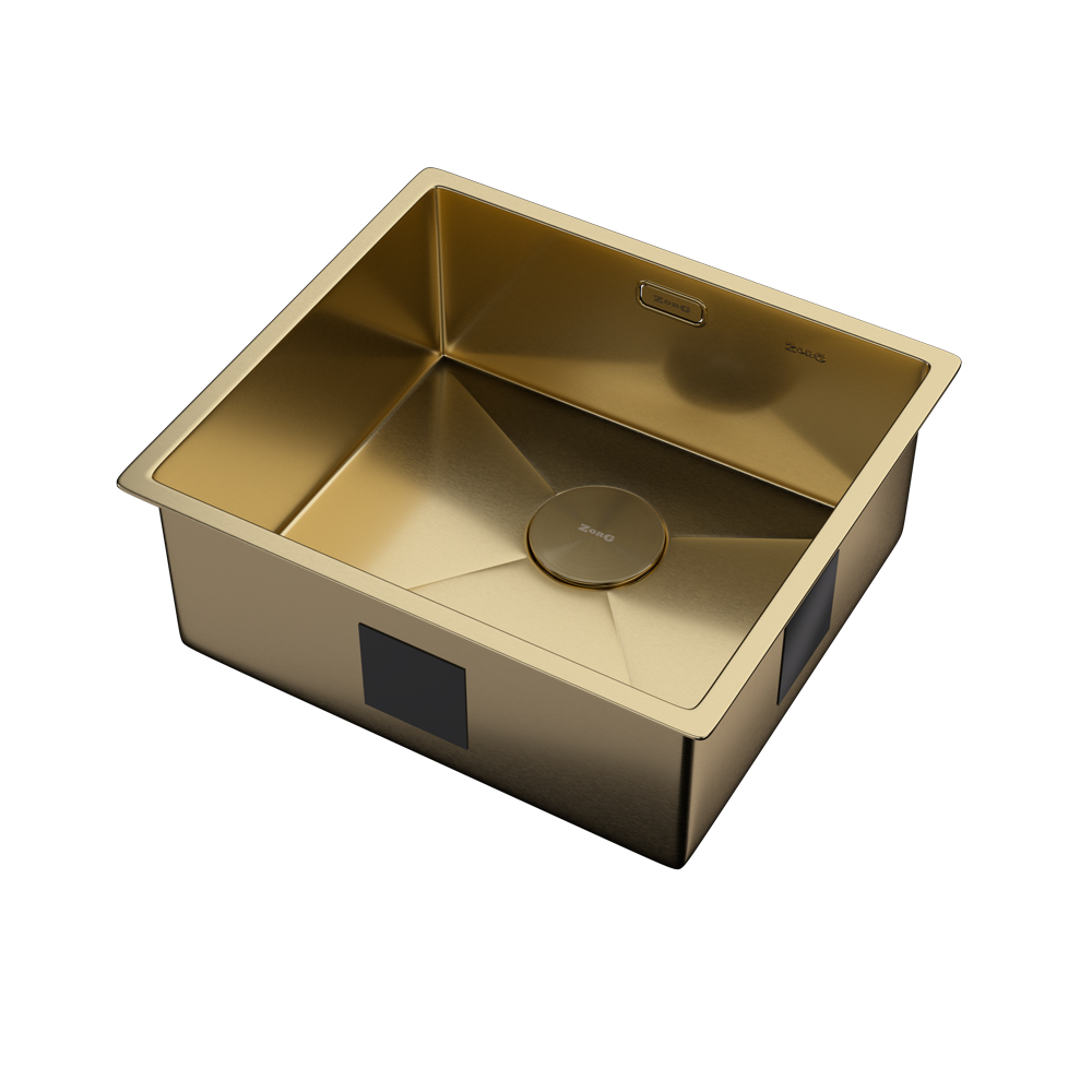 Мойка ZORG ZEROX 49 U / IF PVD GOLD - фото