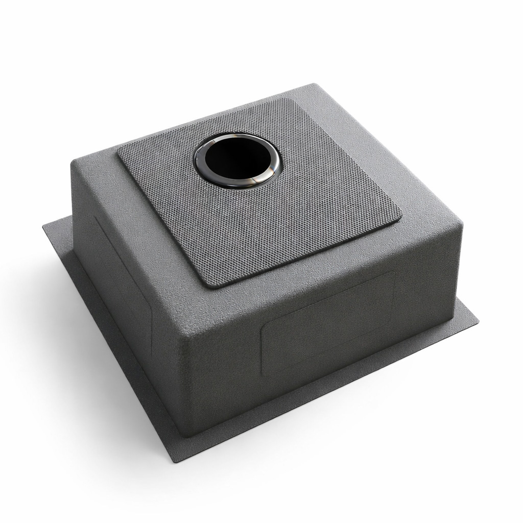 Кухонная мойка из нержавейки BLANTEK LS-5050B Nano black - фото2