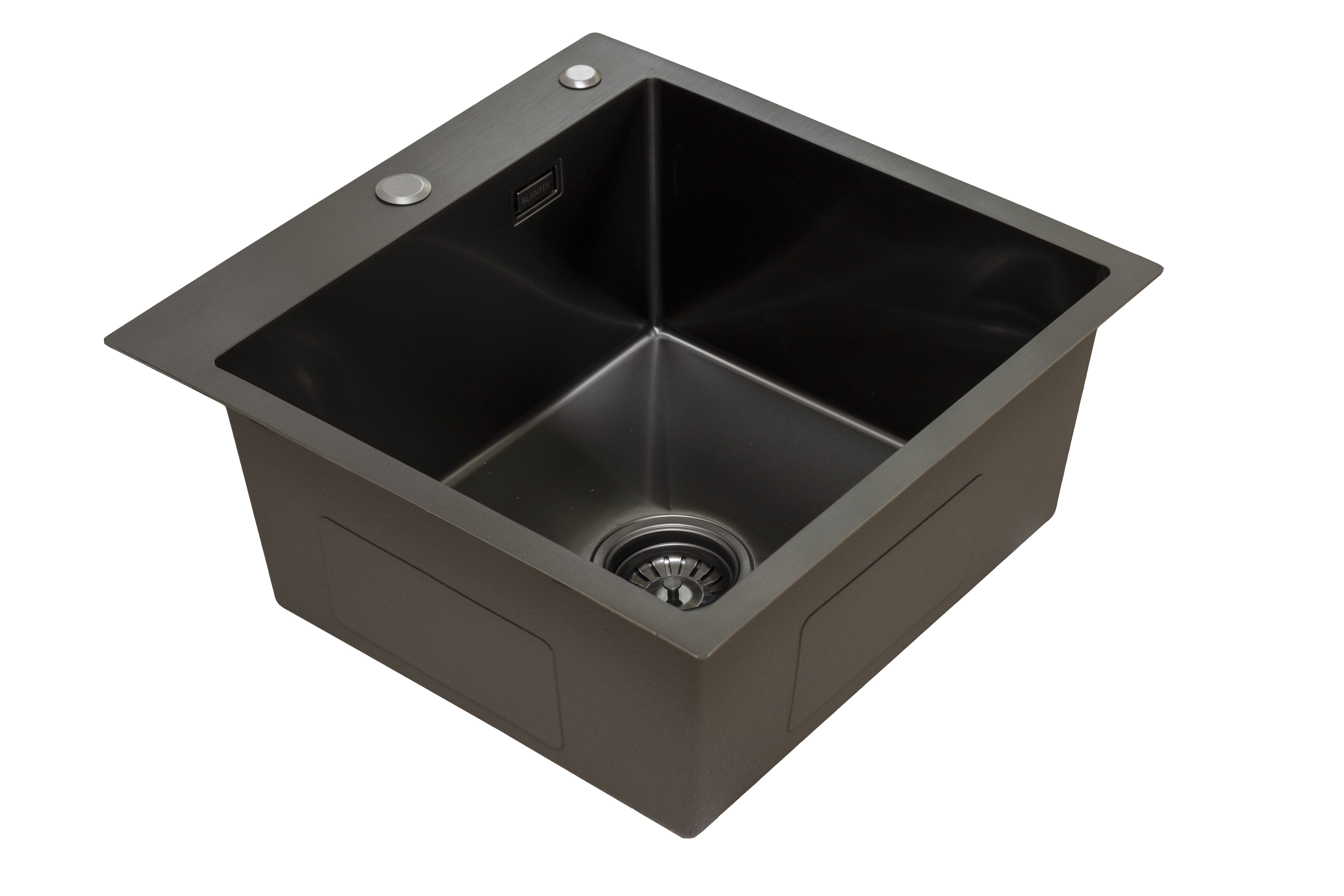 Кухонная мойка из нержавейки BLANTEK LS-5050B Nano black - фото2