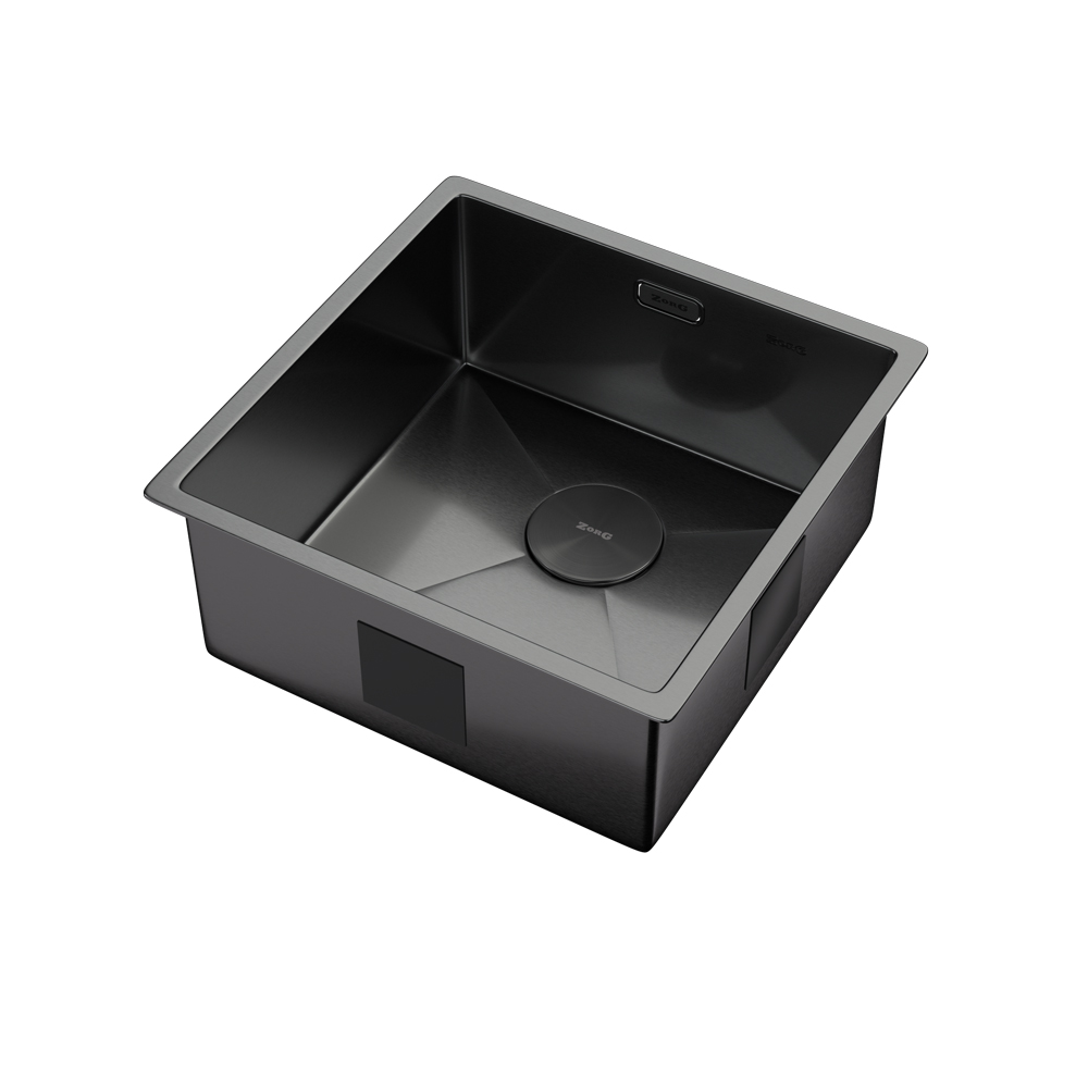 Мойка ZORG ZEROX 44 U / IF PVD GUNBLACK - фото