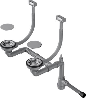 Арматура для двухчашевых моек Omoikiri WK-2C IN - фото