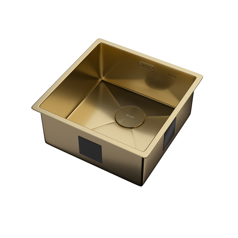 Мойка ZORG ZEROX 44 U / IF PVD GOLD - фото