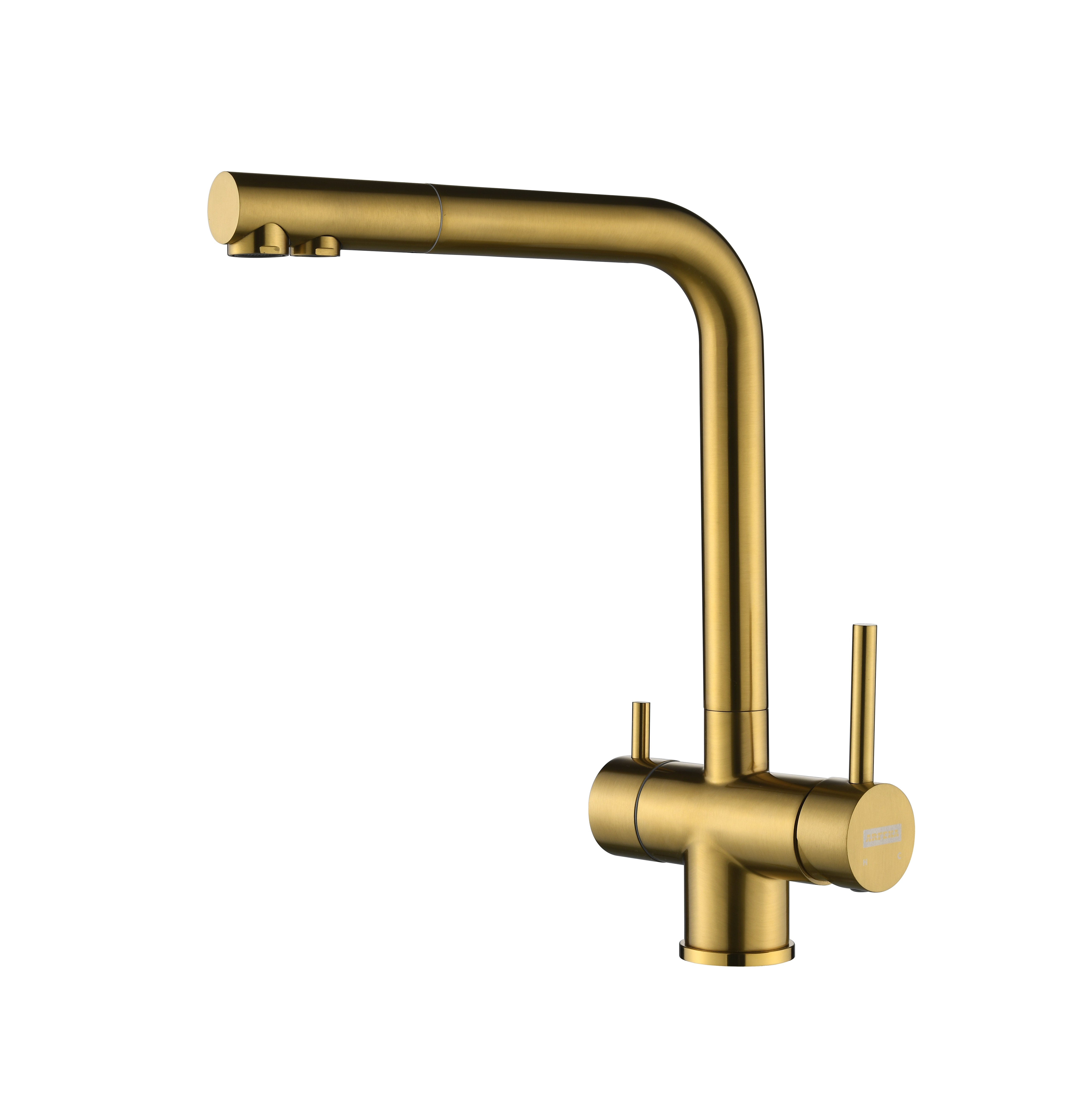 Смеситель для кухни ARFEKA GEMINIA Gold PVD - фото