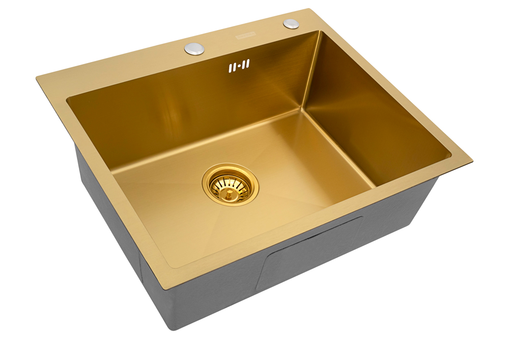 Мойка ARFEKA ECO AR 600*500 GOLD PVD NANO - фото