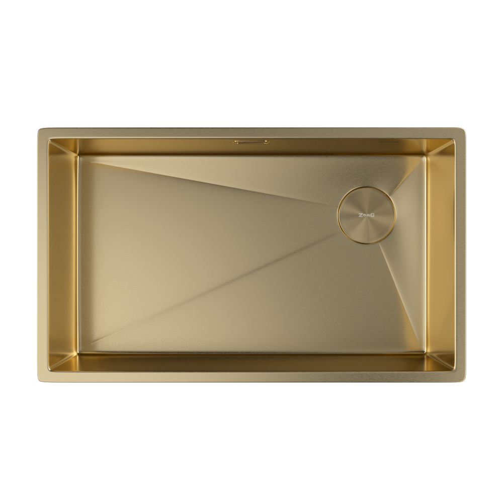 Мойка ZORG ZEROX 74 U / IF SIDE SF PVD GOLD - фото2