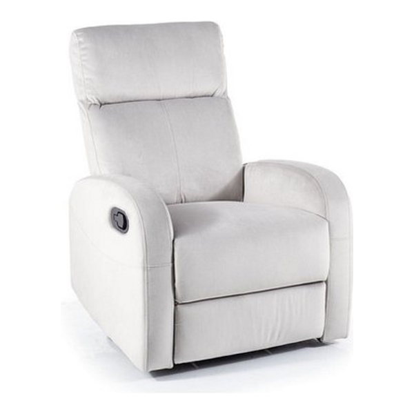Кресло SIGNAL OLIMP VELVET Bluvel 03 раскладное, светло-серый - фото
