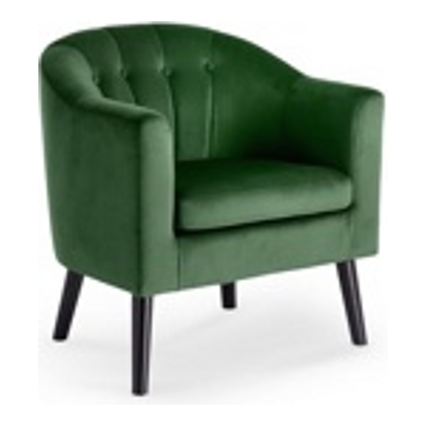 Кресло HALMAR MARSHAL темно-зеленый/черный - фото