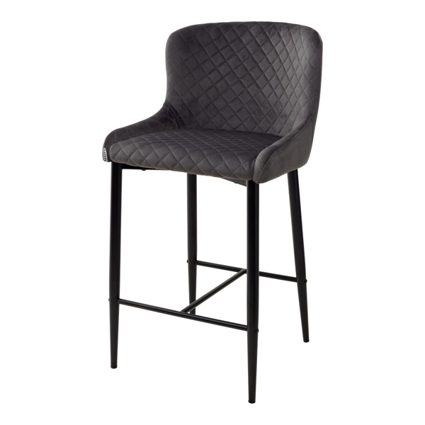 Полубарный стул Mebelart ARTEMIS (графит/черный) - фото