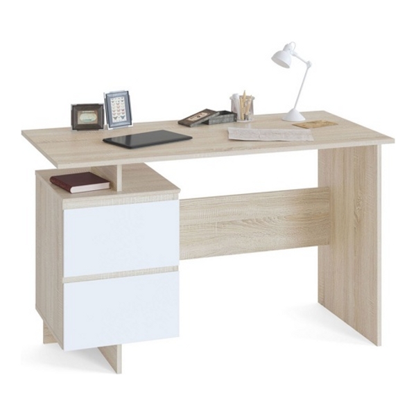 Письменный стол Сокол СПм-19 дуб сонома/белый - фото
