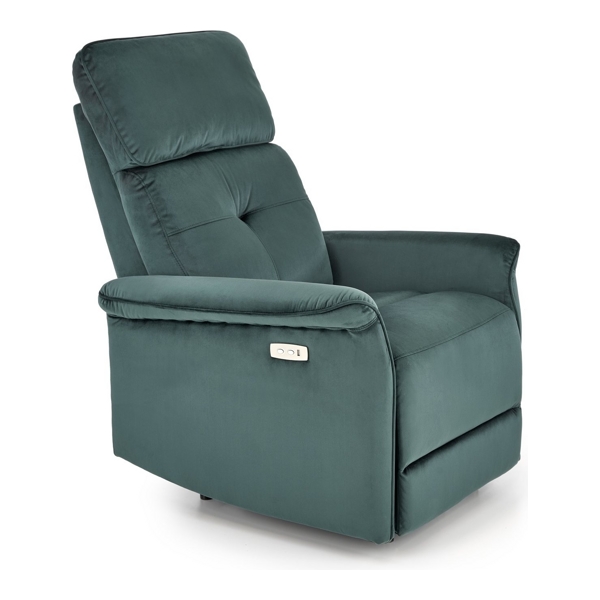 Кресло HALMAR SEMIR раскладное, темно-зеленый - фото