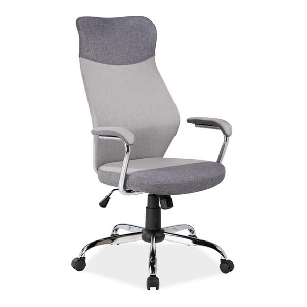 Кресло компьютерное SIGNAL Q-319 св.серый/т.серый - фото