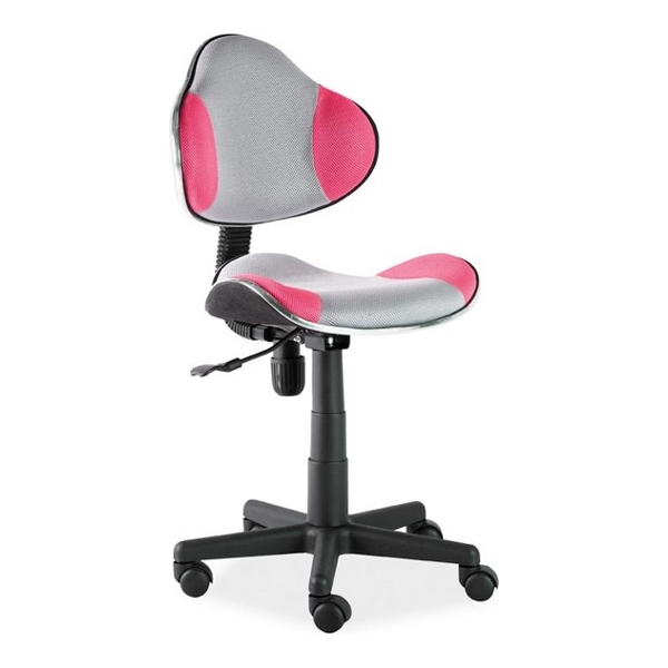 Кресло компьютерное SIGNAL Q-G2 розовый/серый - фото