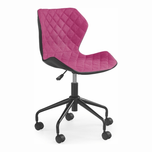 Кресло компьютерное HALMAR MATRIX черный/розовый - фото
