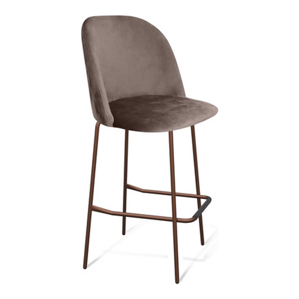 Барный стул Sheffilton SHT-ST35/S29 (кофейный ликер/медный металлик) - фото