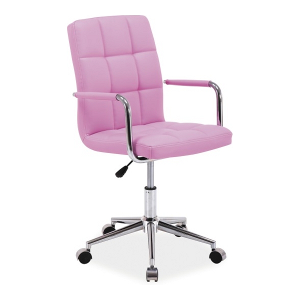 Кресло компьютерное SIGNAL Q-022 розовый - фото