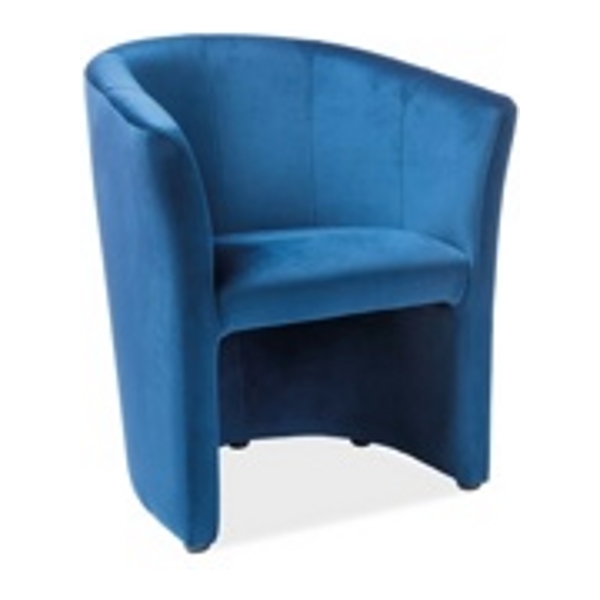Кресло SIGNAL TM-1 VELVET Bluvel86, темно-синий - фото