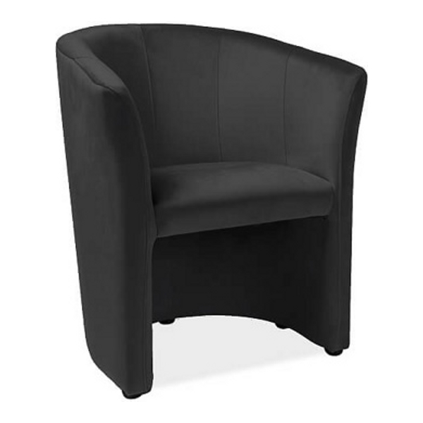 Кресло SIGNAL TM-1 VELVET Bluvel19, черный - фото