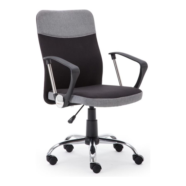 Кресло компьютерное HALMAR TOPIC черный/серый - фото