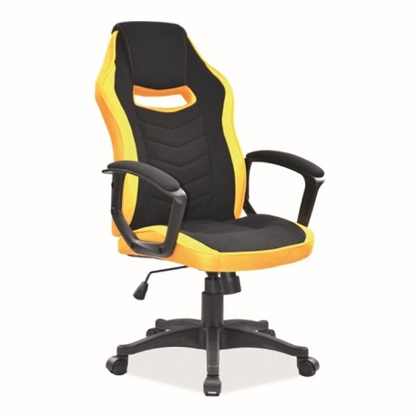 Кресло компьютерное SIGNAL CAMARO черный/желтый - фото