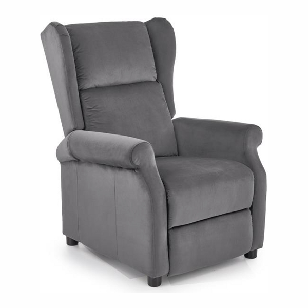 Кресло HALMAR AGUSTIN 2 раскладное, серый - фото