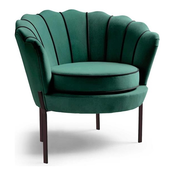 Кресло HALMAR ANGELO темно-зеленый/черный - фото