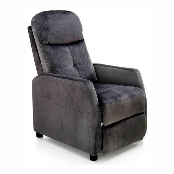 Кресло HALMAR FELIPE 2 раскладное (черный/венге) - фото